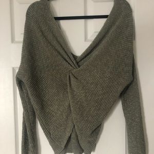 Low back/cross back sweater